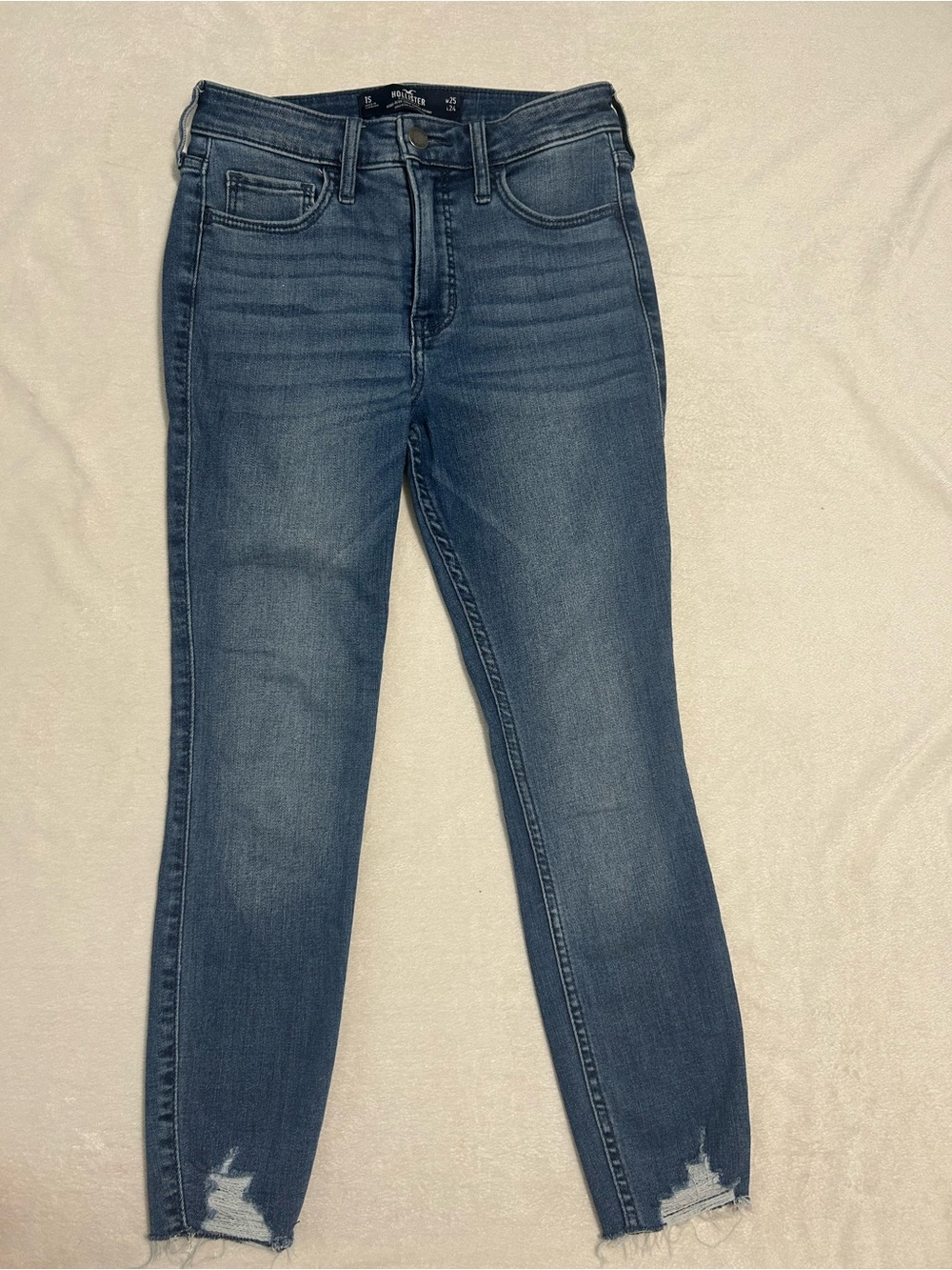 Hollister high rise crop super skinny Jeans size 1